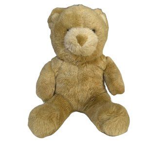 VTG 1997 Build A Bear BAB Workshop Tan Brown 15” Plush Bear Heart Nose Stuffed‎
